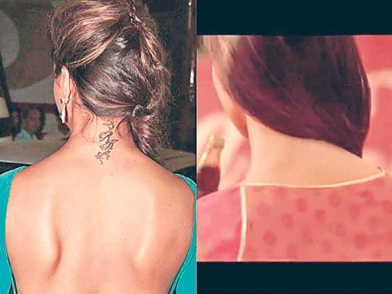 Has Deepika Padukone removed her iconic RK tattoo permanently See  pictures  Hindi Movie News  Times of India