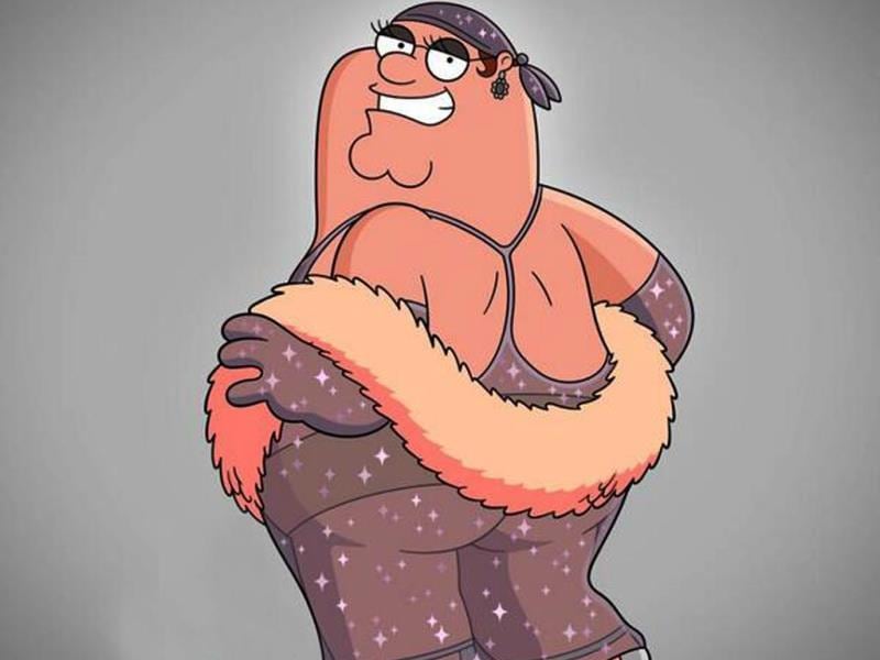 When Family Guy's Peter Griffin outshone Rihanna in bare-all dress Hin...