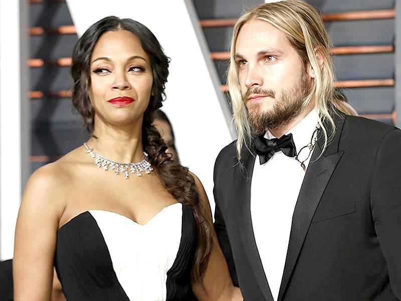 Zoe Saldana's husband takes her last name, says he doesn't 'give a damn