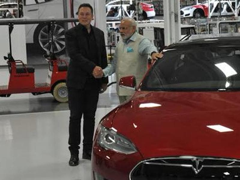 Modi’s Silicon Valley trip gets a power start at Tesla Motors | Latest