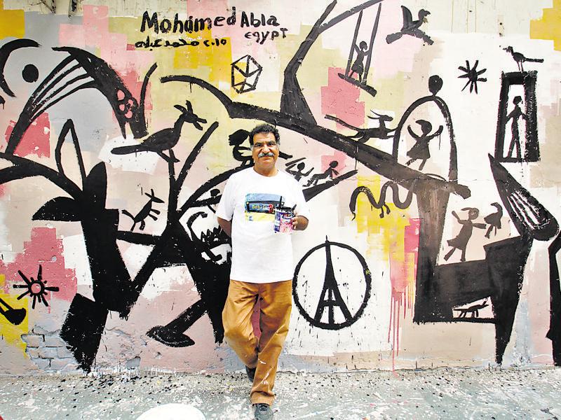 Egyptian artist gives ‘facelift’, brings street art to Khan Market