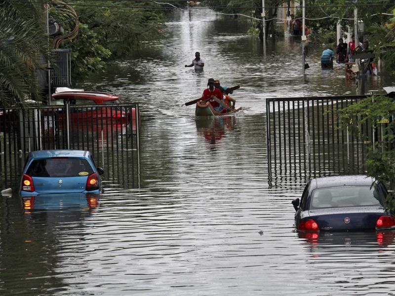 Chennai rains Discharge from Chembarambakkam lake floods new areas