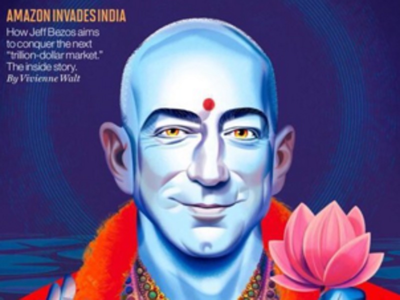 Jeff Bezos On Fortune Cover As Lord Vishnu Irks Hindus World News 