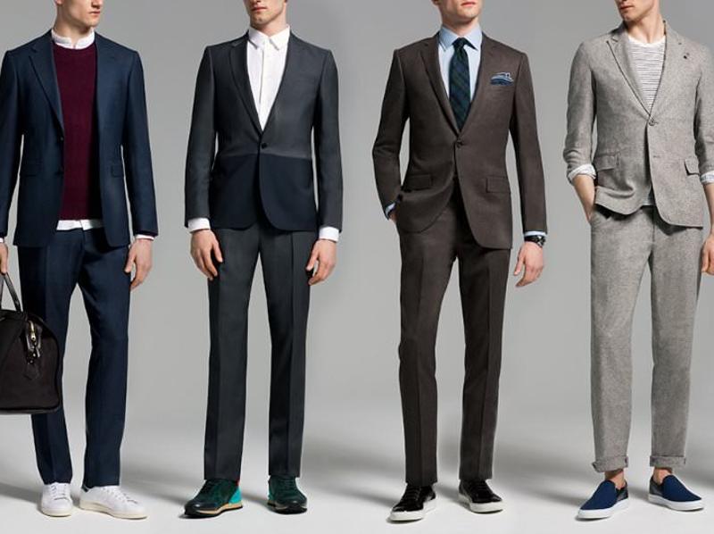 Fashionspiration: Of course, men can wear sneakers with a suit ...
