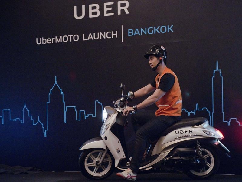 Uber motorcycle online