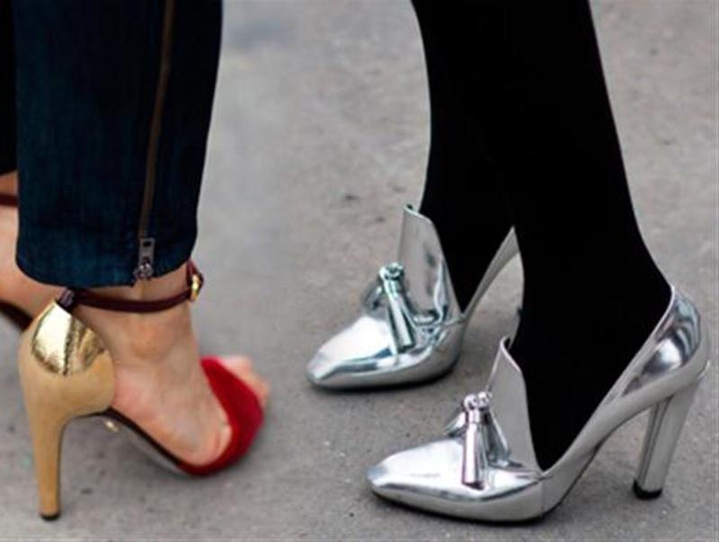 How to Wear Gold and Silver Shoes