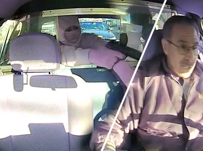 Watch Dashcam Footage Shows Passenger Trying To Rob Us Taxi Driver