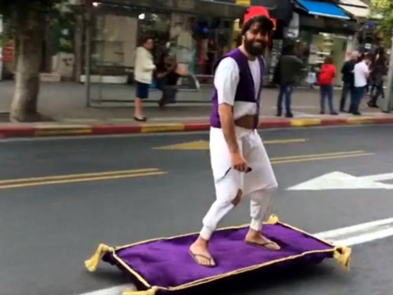 Watch | Real life Aladdin rides ‘magic carpet’ and thrills social media ...