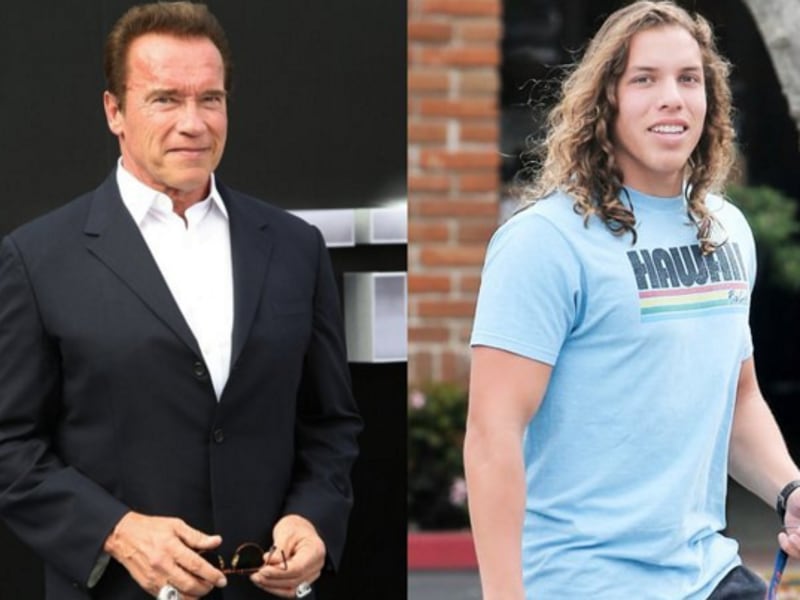 Arnold SchwarzeneggerпїЅs son with ex-housekeeper looks just like him ...