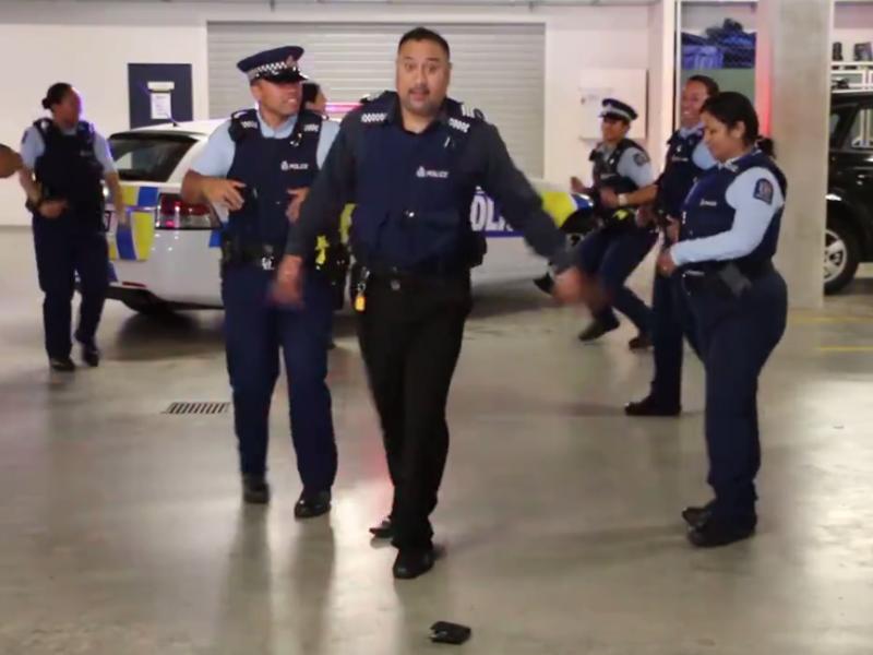Watch New Zealand cops’ ‘running man’ video takes by storm