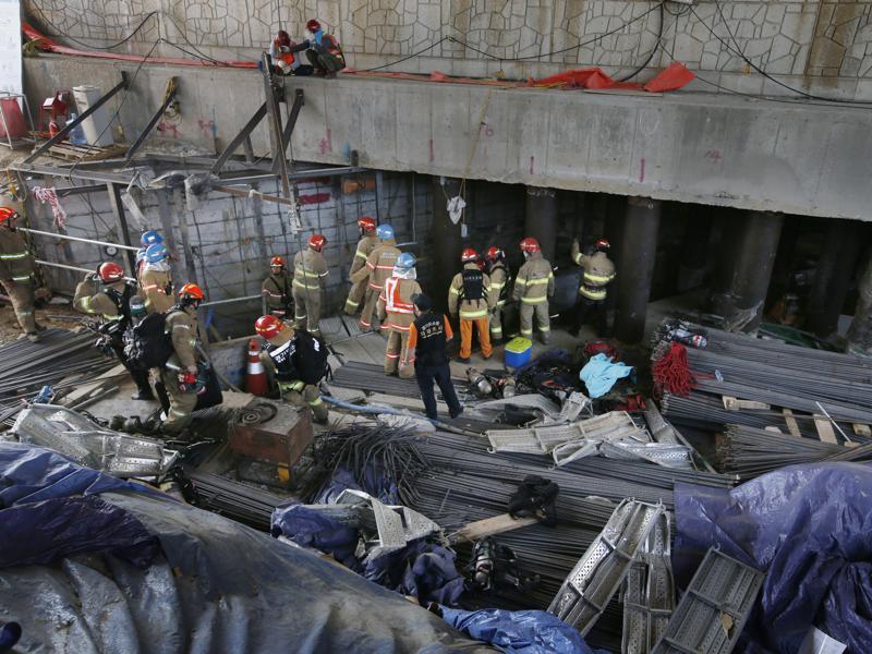 South Korea 4 killed, 10 injured in subway construction site blast