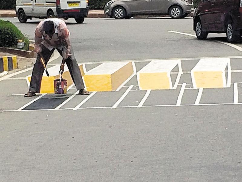 Optical illusion: 3D zebra crossing tricks drivers, slows them