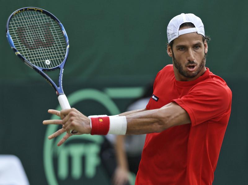 Spanish tennis star Feliciano Lopez on holiday with his new
