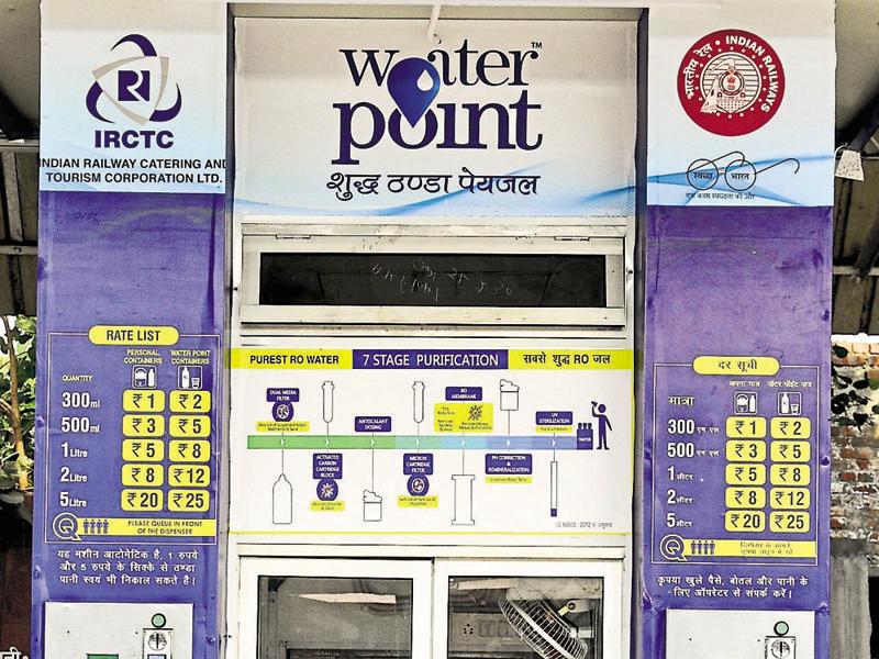 Watervending machines installed at Ludhiana railway station