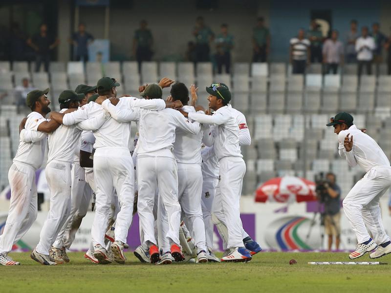 Bangladesh secures first Test win against England with 108run victory