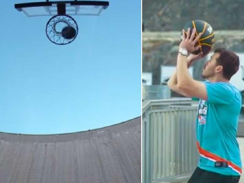 Watch World’s highest basketball shot Hindustan Times