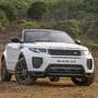 The Range Rover Evoque Convertible has got the the looks right: The front is the same, sexy Evoque face as before.