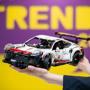A model of the Porsche 911 RSR from Lego Technic is on display during the Innovation Show of the International Toy Fair in Nuremberg on January 29, 2019.