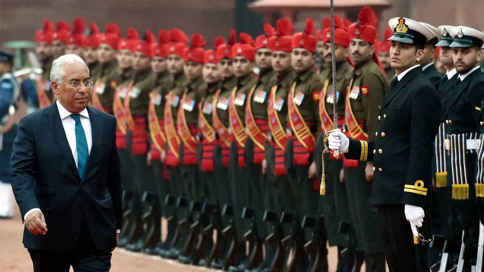 Indian origin Portuguese PM accorded ceremonial welcome at Rashtrapati Bhawan