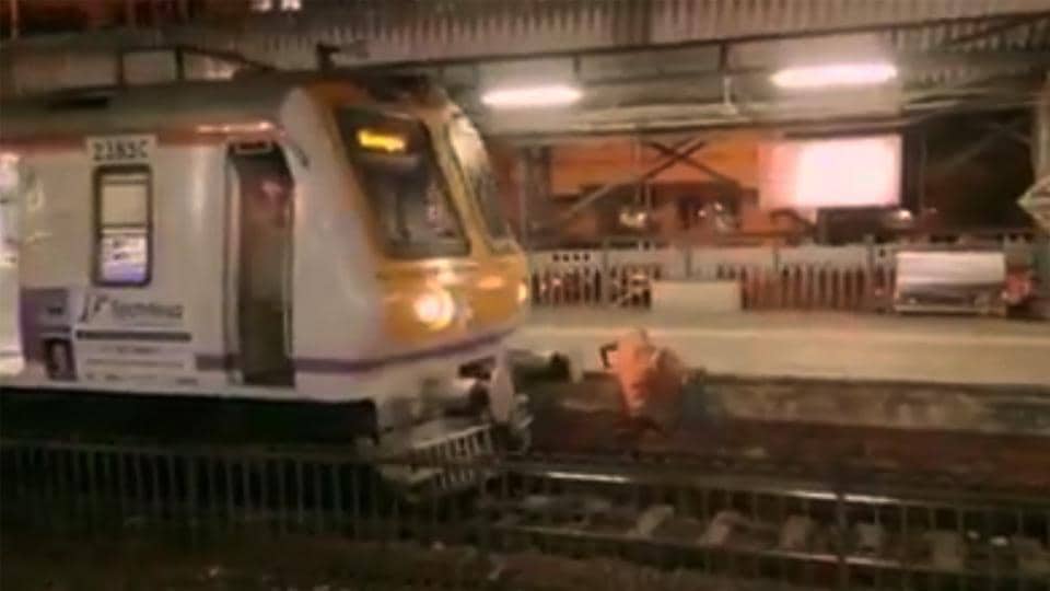 Shocking: The moment when a train almost killed a woman | Hindustan Times