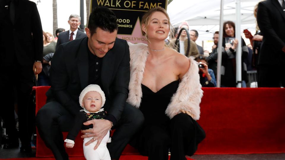 Adam Levine And Behati S Daughter Dusty Rose Makes First Public Debut Hindustan Times