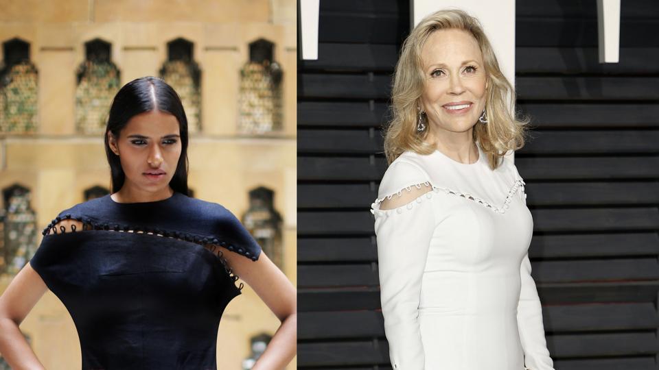 Faye Dunaway Oscars gown Shivan Narresh accuse Prabal Gurung of