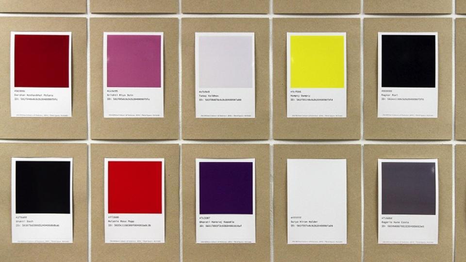 An art project explores the association between colours and violence
