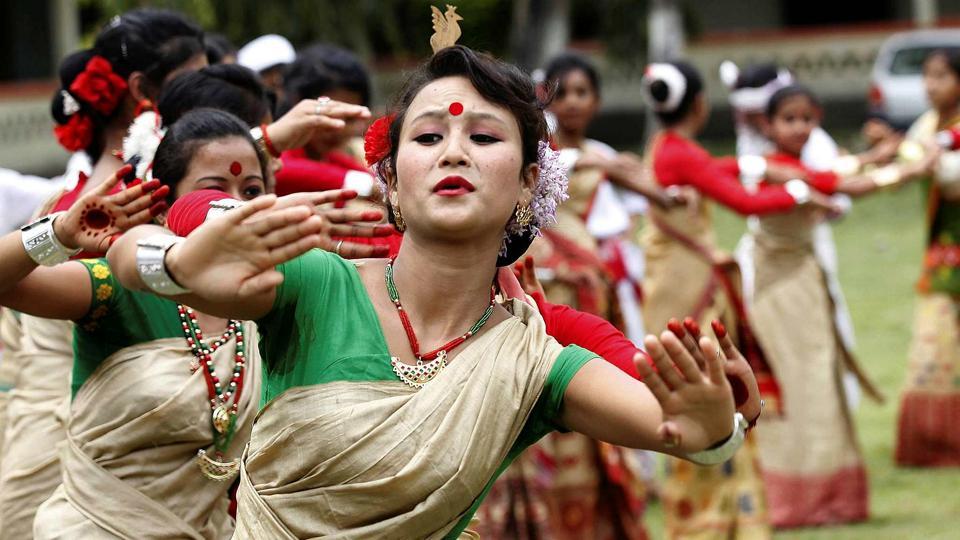 Bihu Dancer Assam Stock Photo 1370339360 | Shutterstock