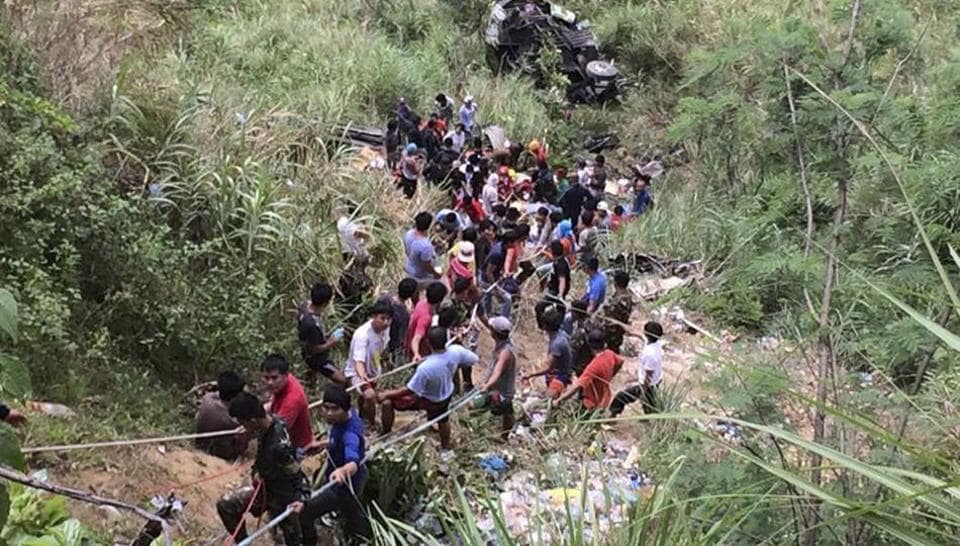 Bus plunges into deep ravine in north Philippines, killing 29 | World ...