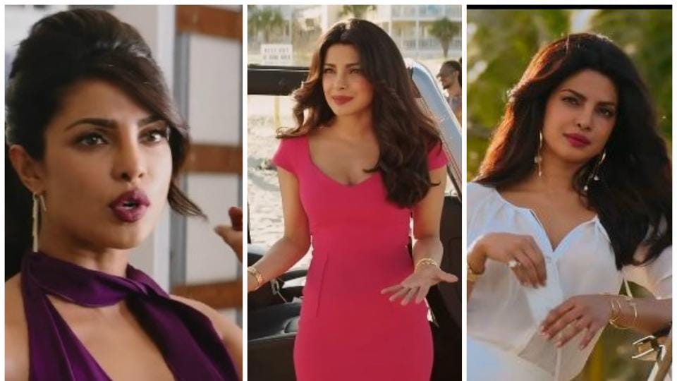 The Sexiest Villain Priyanka Chopras Style In The New Baywatch Trailer Fashion Trends