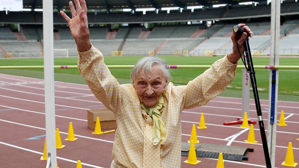 PHOTOS Javelin throw, Wheelchair race Seniors take aim at Olympics