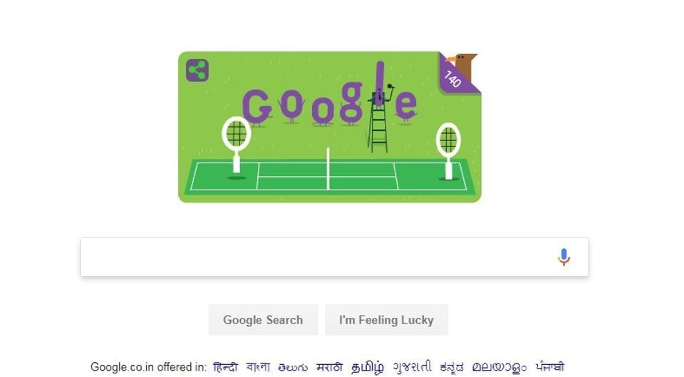 Google celebrates 140 years of Wimbledon with a doodle | Tennis News ...