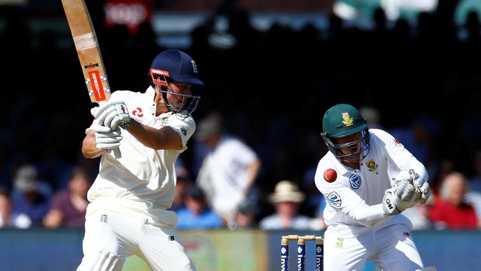 Full cricket score, England vs South Africa, 1st Test, Day 3 ENG 119/1