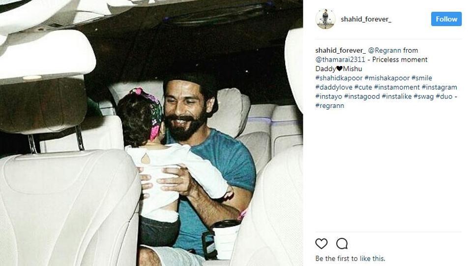 Shahid Kapoor, Mira Rajput cuddle with daughter Misha. See adorable ...