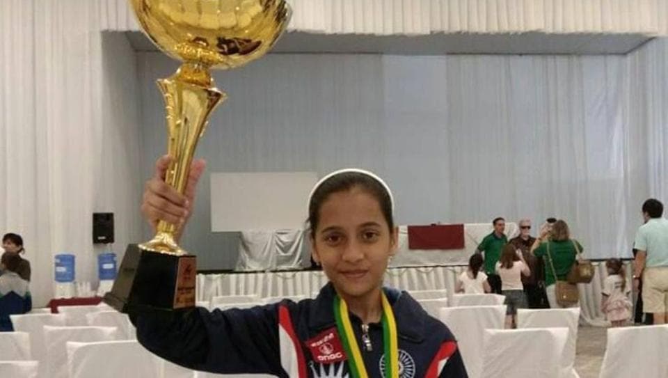 Indian 11yearold girl wins gold medal in U12 World Cadet Chess