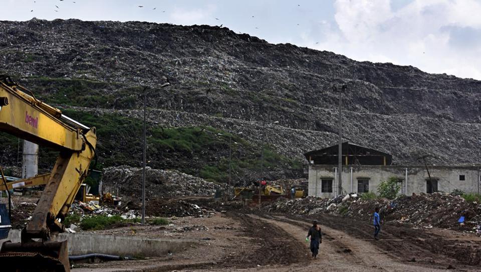 Ghazipur landfill collapse: A month on, pile of garbage strewn across road  unnerves residents