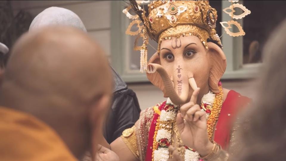 This ad showing Lord Ganesha eating lamb has sparked outrage among