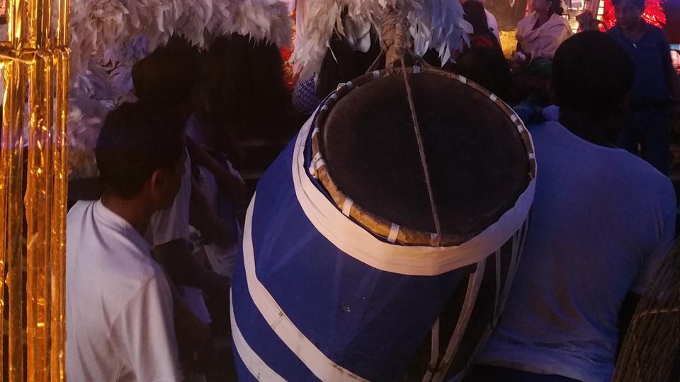 In this Bengal village Hindu dhakis beat drums for Muharram procession