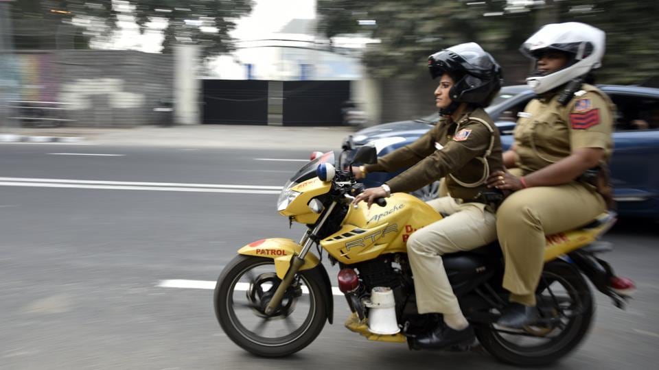 Women on outlet a bike