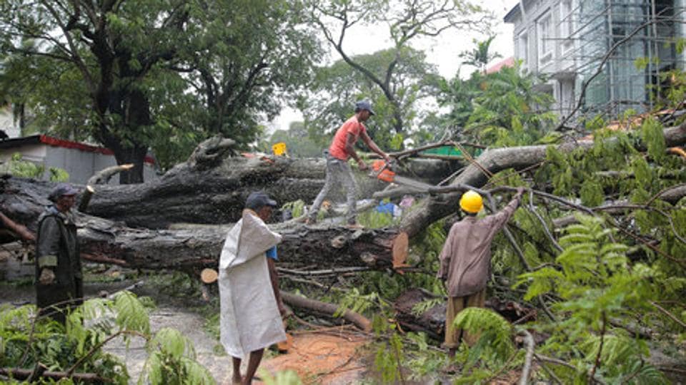 Powerful storms kill 13 in Sri Lanka as cyclone Ockhi moves away