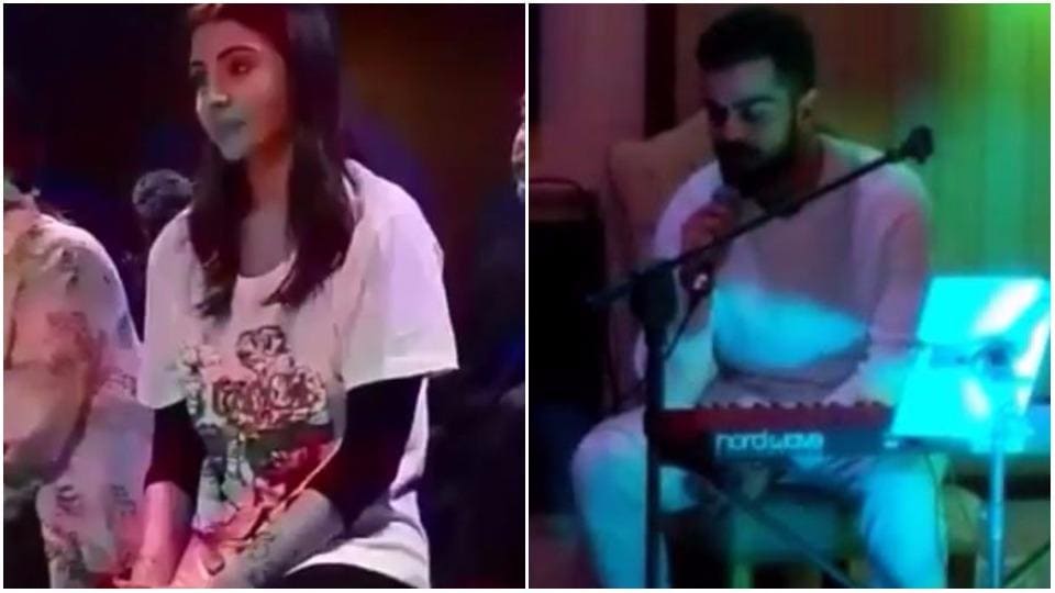Virat Kohli Sang The Sweetest Song For Anushka Sharma At Their Wedding Watch His Performance Hindustan Times Virat kohli and anushka sharma's wedding was the cutest thing and that he sang a song for her doesn't even surprise anyone anymore.