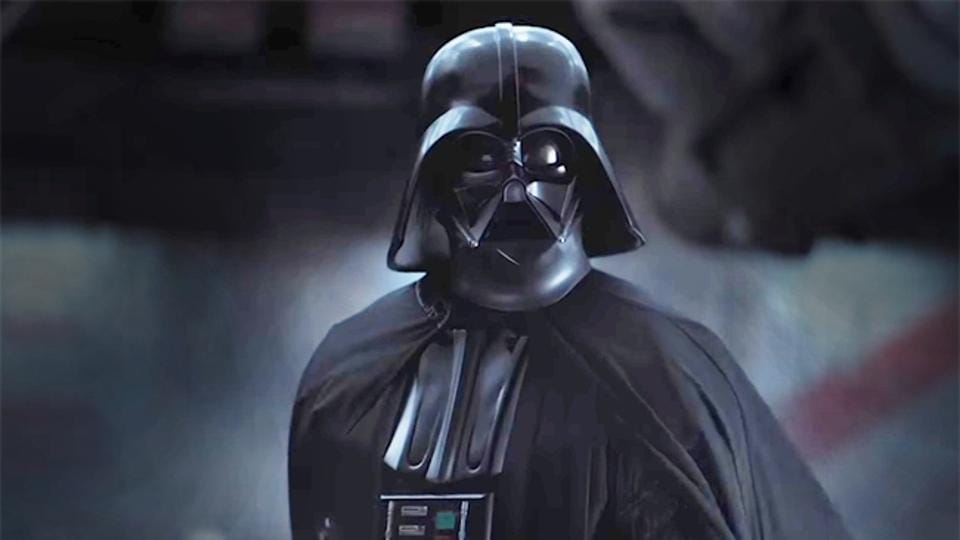 in the star wars movie the last jedi was dark vader there