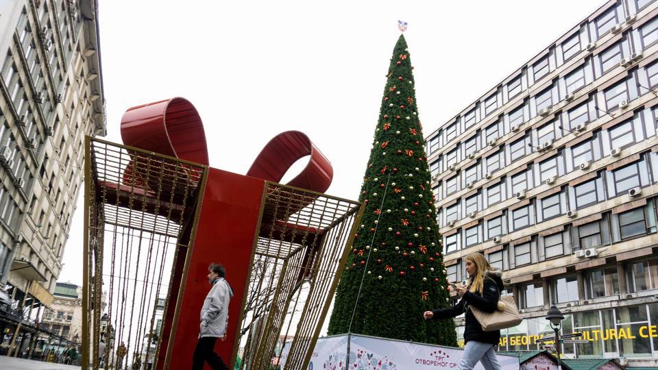 Christmas tree worth 83,000 euros sparks outrage in Belgrade World News Hindustan Times
