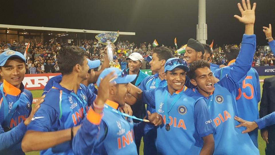 India Vs Australia Icc Under 19 Cricket World Cup Final 18 Full Cricket Score Manjot Kalra 101 Ind Win Record 4th Title Cricket Hindustan Times