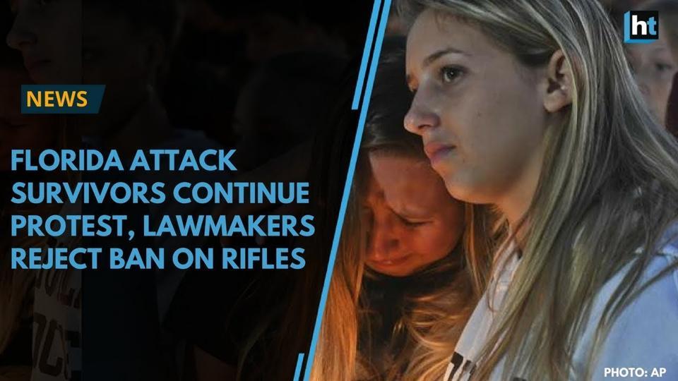 Florida school shooting survivors continue protest while lawmakers ...