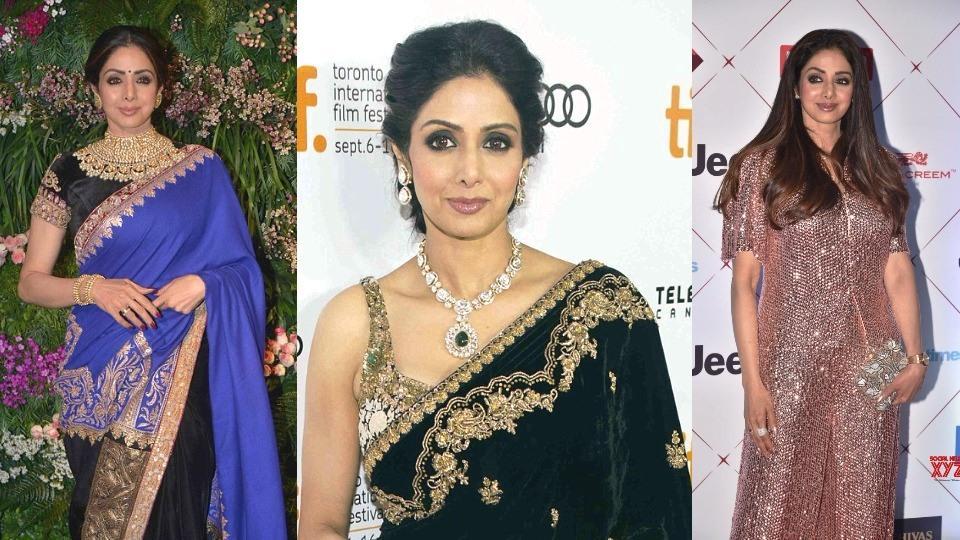 Sridevi Ki Chudai Video Sex - Sridevi's fashion legacy: A look back at her iconic style moments in photos  | Fashion Trends - Hindustan Times