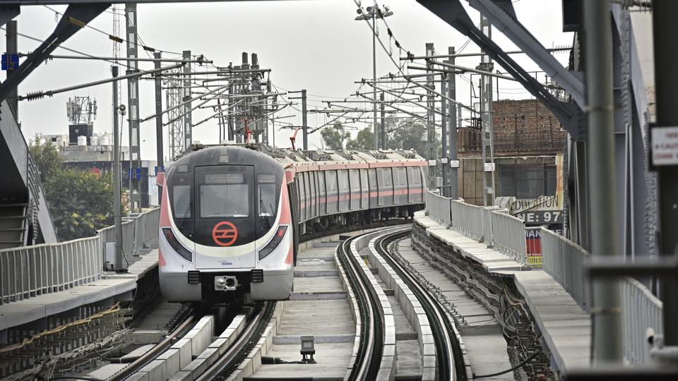 Photos Delhi Metro Pink Line connecting DU’s northsouth campuses