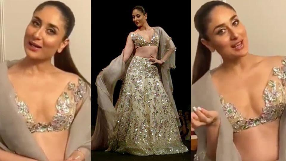 Kareena Kapoor Khan shows you how to give lehengas a sexy spin with this  white Anita Dongre look | VOGUE India