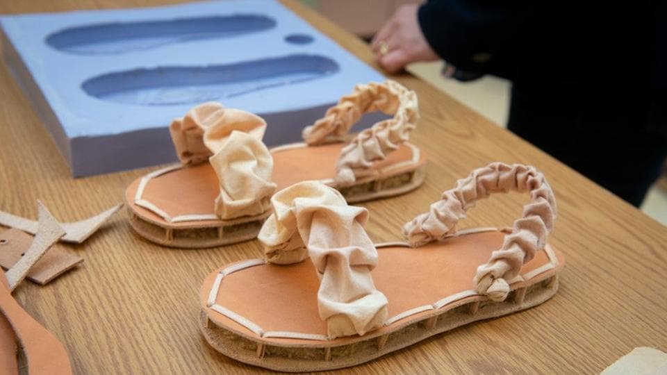 Scientists make biodegradable shoes made from mushrooms, chicken