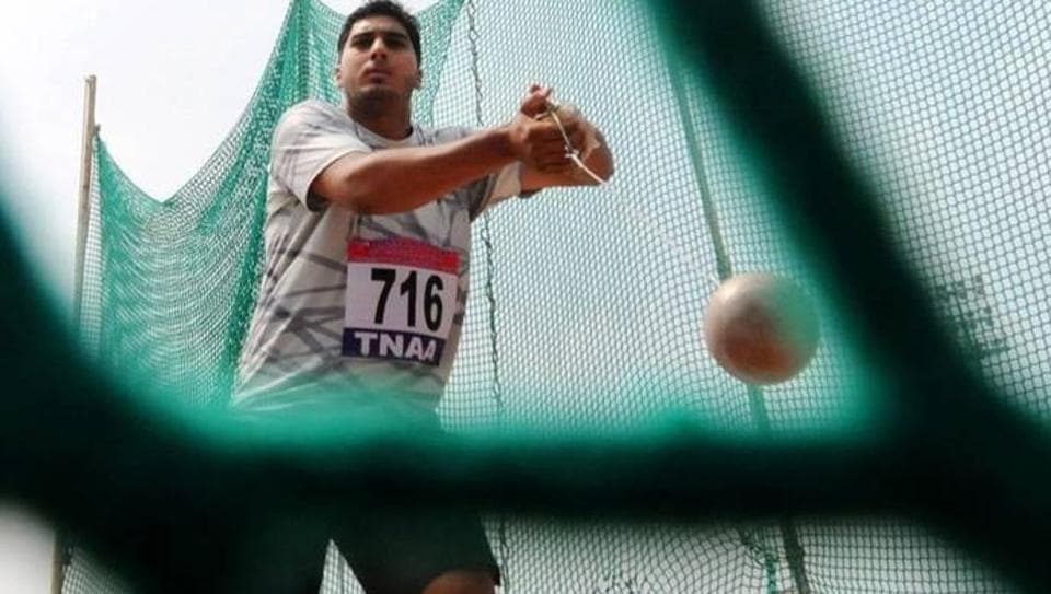 Hammer thrower Ashish Jakhar sets national record at Junior Federation Cup Hindustan Times